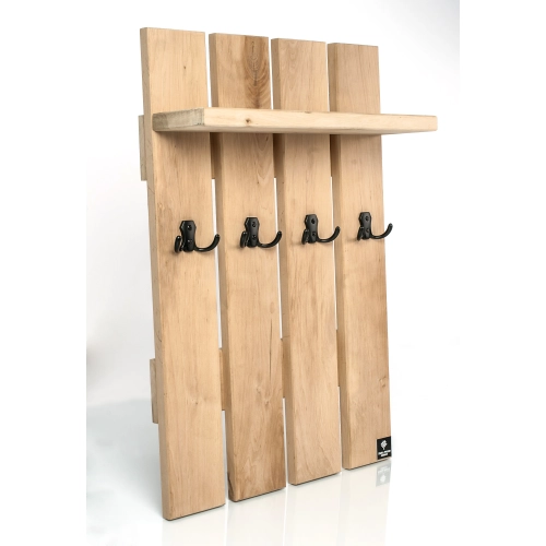 WDC-7 WIESZAK ŚCIENNY DREWNIANY LITE Dąb Olcha Rozmiar od 60 do 100 cm