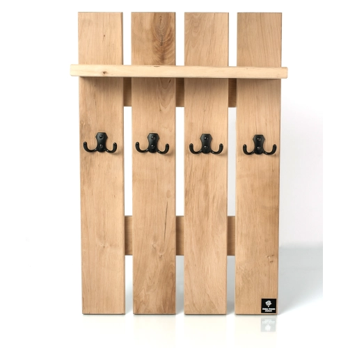 WDC-7 WIESZAK ŚCIENNY DREWNIANY LITE Dąb Olcha Rozmiar od 60 do 100 cm