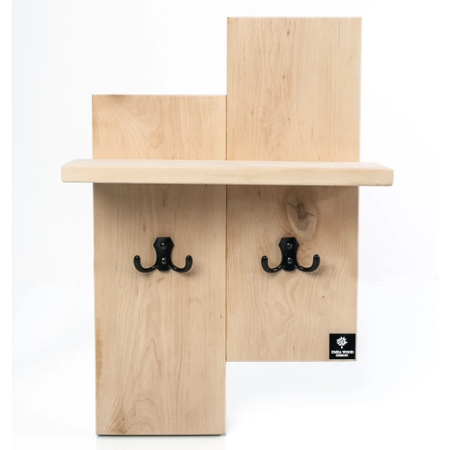 WDC-9 WIESZAK ŚCIENNY DREWNIANY  LITE Dąb Olcha Rozmiar od 40 do 45 cm