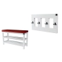 Zestaw Ławka Na Buty RBS-1 + Wieszak Ścienny WDC-17 Kolory