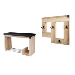 Zestaw Ławka Na Buty RBS-21 + Wieszak Ścienny WDC-19