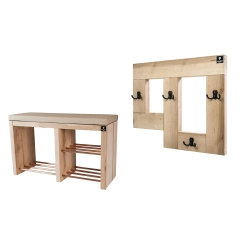 Zestaw Ławka Na Buty RBS-22 + Wieszak Ścienny WDC-19 Kolory