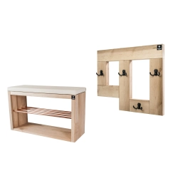 Zestaw Ławka Na Buty RBS-24 + Wieszak Ścienny WDC-19 Kolory