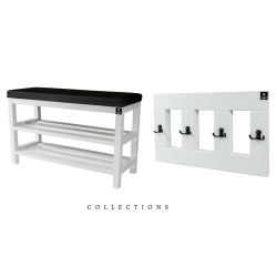 Zestaw Ławka Na Buty RBS-1 + Wieszak Ścienny WDC-17