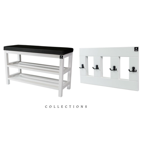 Zestaw Ławka Na Buty RBS-1 + Wieszak Ścienny WDC-17