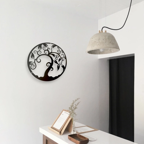 Stalowy dekor "Drzewo Życia" Czarne