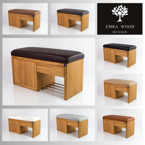 MODEL LGS-7 ŁAWECZKI TAPICEROWANE GŁADKIE Z EKO-SKÓRY