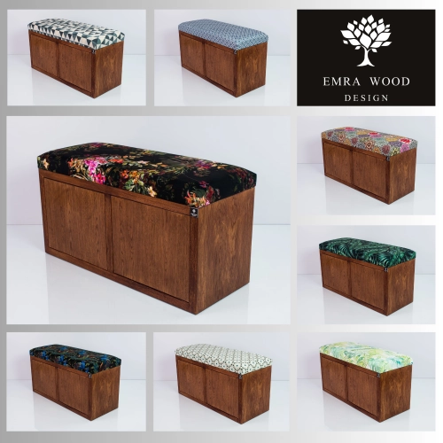 MODEL LGS-6 ŁAWECZKI TAPICEROWANE GŁADKIE WZORY