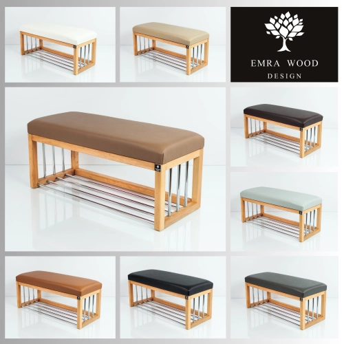 MODEL LGS-87 ŁAWECZKI TAPICEROWANE GŁADKIE Z EKO-SKÓRY