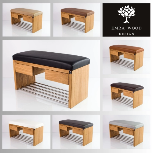 MODEL LGS-4 ŁAWECZKI TAPICEROWANE GŁADKIE Z EKO-SKÓRY