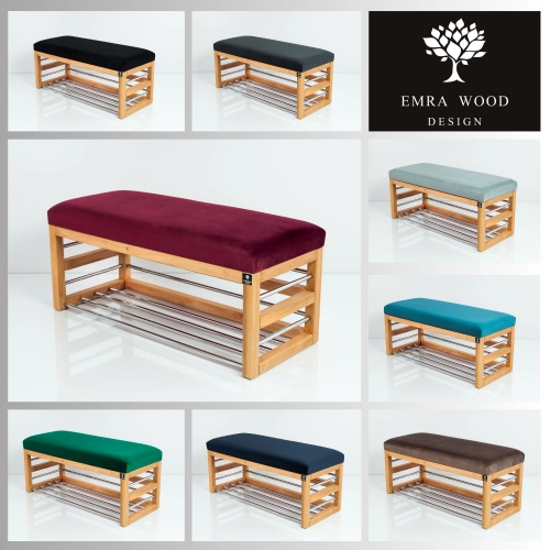 MODEL LGS-89 ŁAWECZKI TAPICEROWANE GŁADKIE Z TKANINY