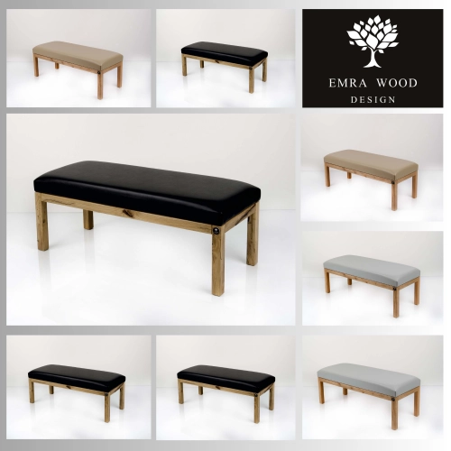 MODEL LGS-1000 ŁAWECZKI TAPICEROWANE GŁADKIE Z EKO-SKÓRY