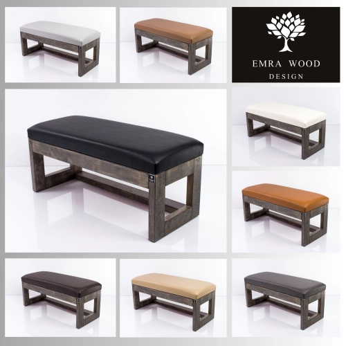 MODEL LPG-16 ŁAWECZKI TAPICEROWANE GŁADKIE Z EKOSKÓRY