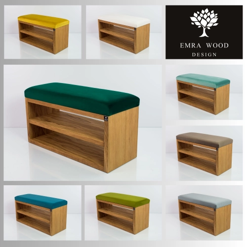 MODEL LGS-5 ŁAWECZKI TAPICEROWANE GŁADKIE Z TKANINY