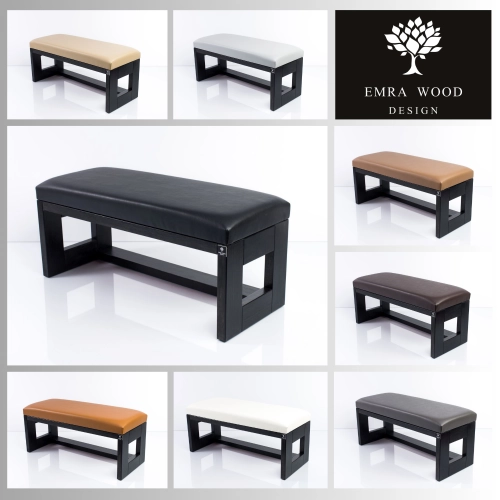 MODEL LPG-6 ŁAWECZKI TAPICEROWANE GŁADKIE Z EKO-SKÓRY