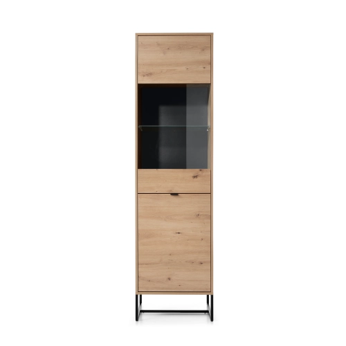 Witryna Regał Szafka  Dąb Loft