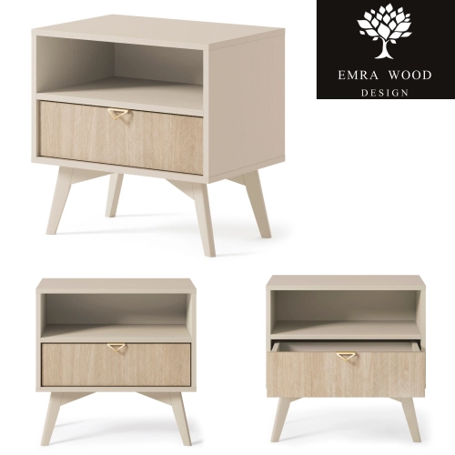 Szafka Nocna Beżowa