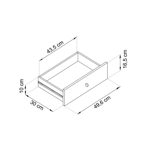 Komoda Beżowa Noga Złota