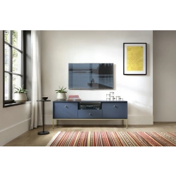 Szafka RTV Granatowa Noga Złota