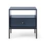 Szafka Nocna Granatowa Noga Czarna