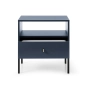Szafka Nocna Granatowa Noga Czarna