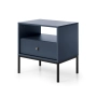 Szafka Nocna Granatowa Noga Czarna