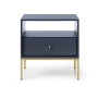 Szafka Nocna Granatowa Noga Złota