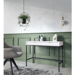 Konsola Toaletka Biało - Czarny