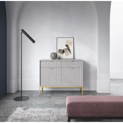 Komoda Szaro - Złota