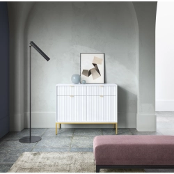 Komoda Biało - Złota