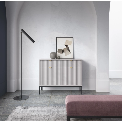 Komoda Szaro - Czarna