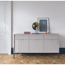 Komoda Szaro - Czarna