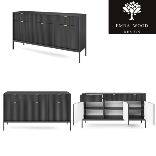 Komoda Czarno - Czarna