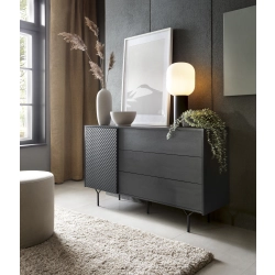 Komoda Czarno Grafitowa