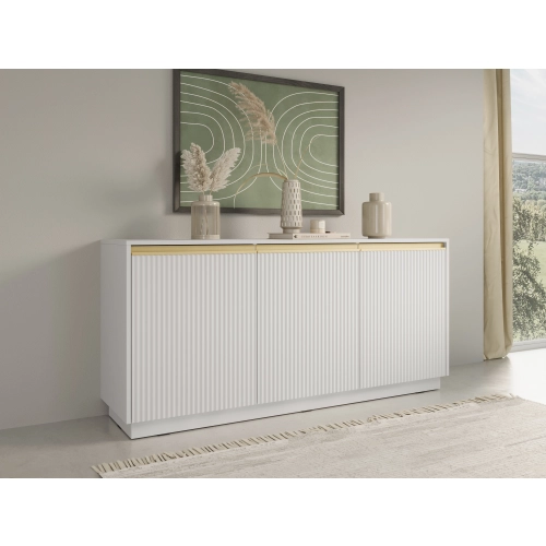 Komoda Biało Złota