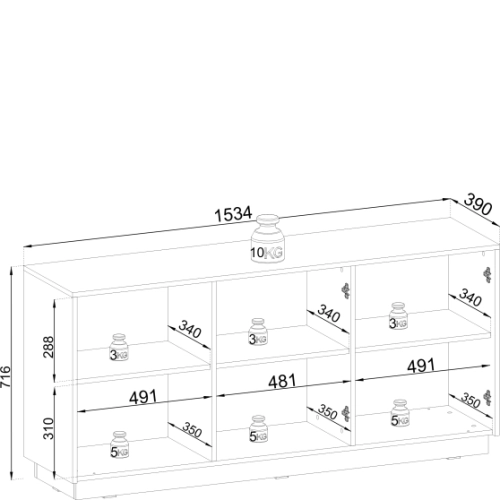 Komoda Beżowo Złota