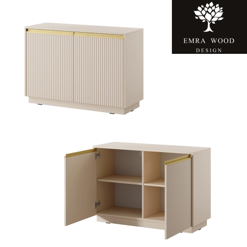 Komoda Beżowo Złota