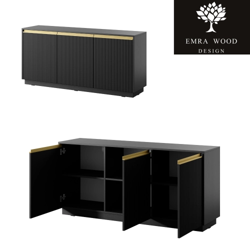 Komoda Czarno Złota