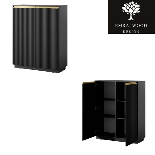 Komoda Czarno Złota