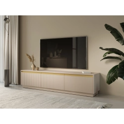 Szafka RTV  Beżowo Złota