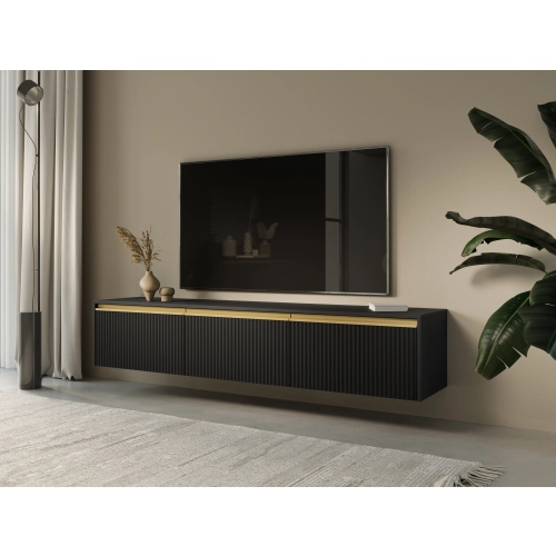 Szafka RTV  Czarno Złota