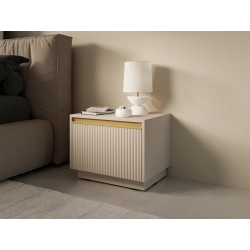 Szafka Nocna  Beżowo Złota