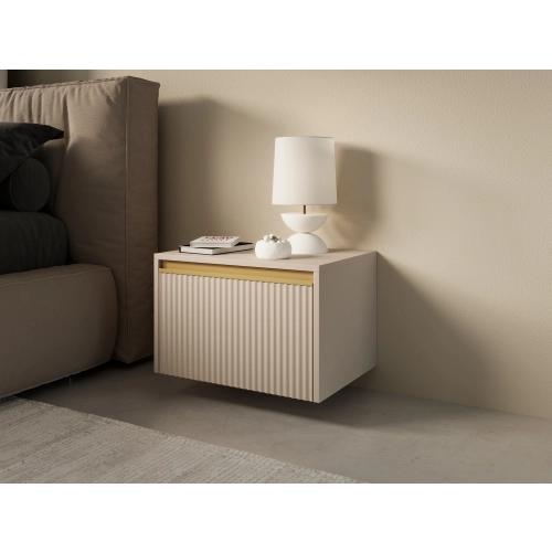 Szafka Nocna  Beżowo Złota