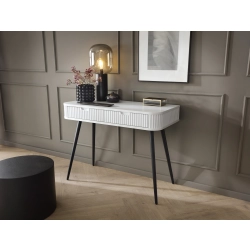 Konsola Toaletka Biało - Czarna