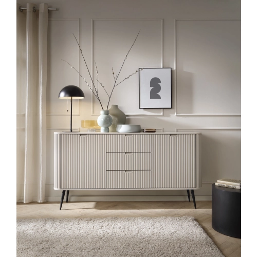 Komoda Kaszmir - Czarna - Złota