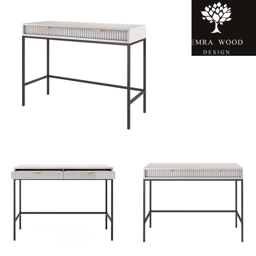 Konsola Toaletka Szaro - Czarna