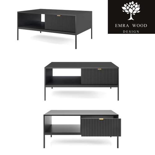 Stolik Kawowy Czarno - Czarny