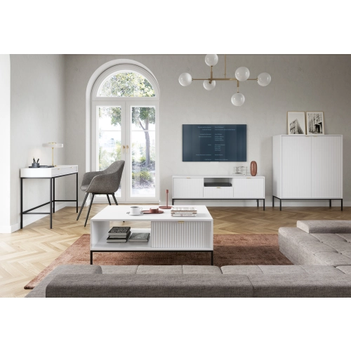 Stolik Kawowy Biało - Czarny