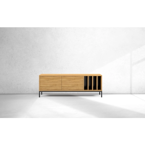 Szafka RTV-73 Drewno Lite Dąb Loft Lakier Rozmiary od 100 cm do 200 cm PREMIUM