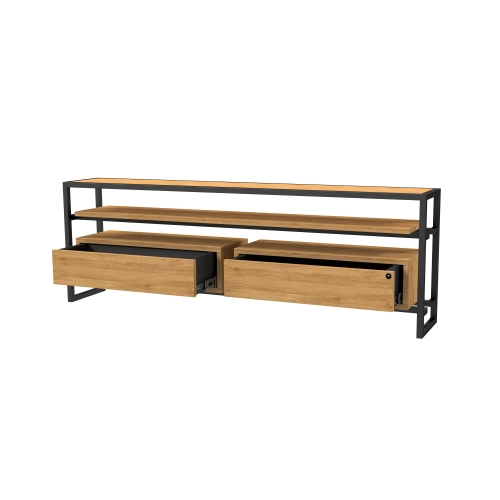 Szafka RTV-77 Drewno Lite Dąb Loft Lakier Rozmiary od 100 cm do 200 cm PREMIUM